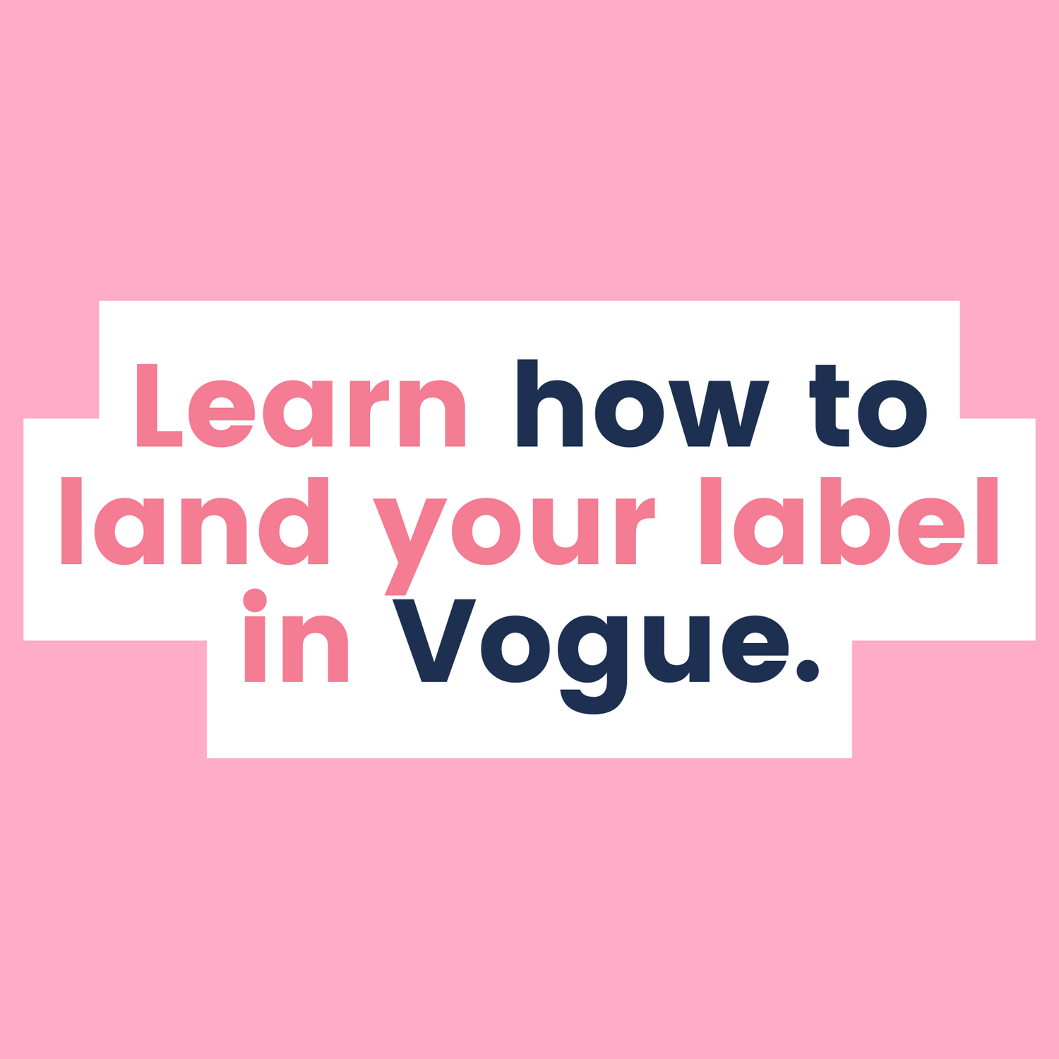 Learn how to land your label in Vogue with PR and media month inside the Slow Fashion Circle