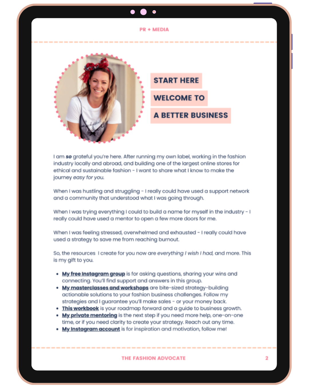 The Fashion Advocate online sustainable fashion business course for PR and medie mentor expert ethical handmade course study AUstralia Fast Fashion