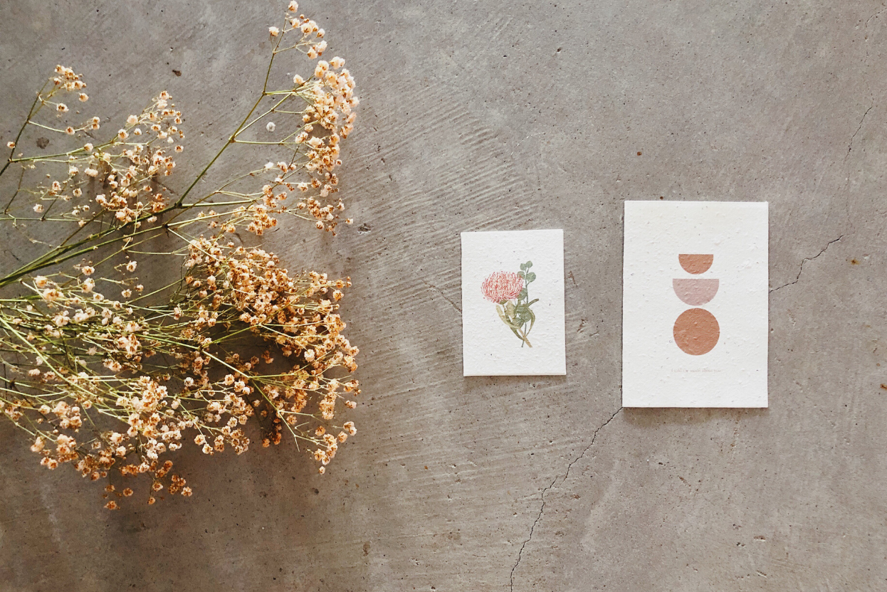 The Fashion Advocate hand made petal cards plantable sustainable gifting