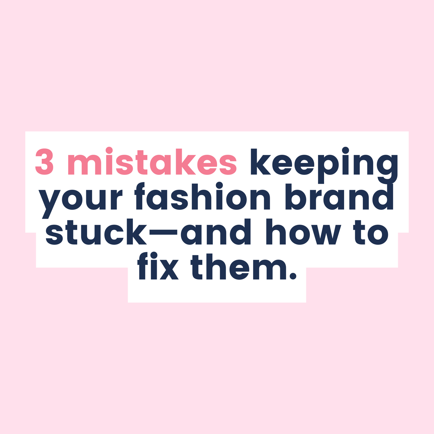 3 mistakes that are keeping your sustainable fashion brand stuck—and how to fix them - The Fashion Advocate Brisbane Australia sustainable fashion expert business mentor strategist