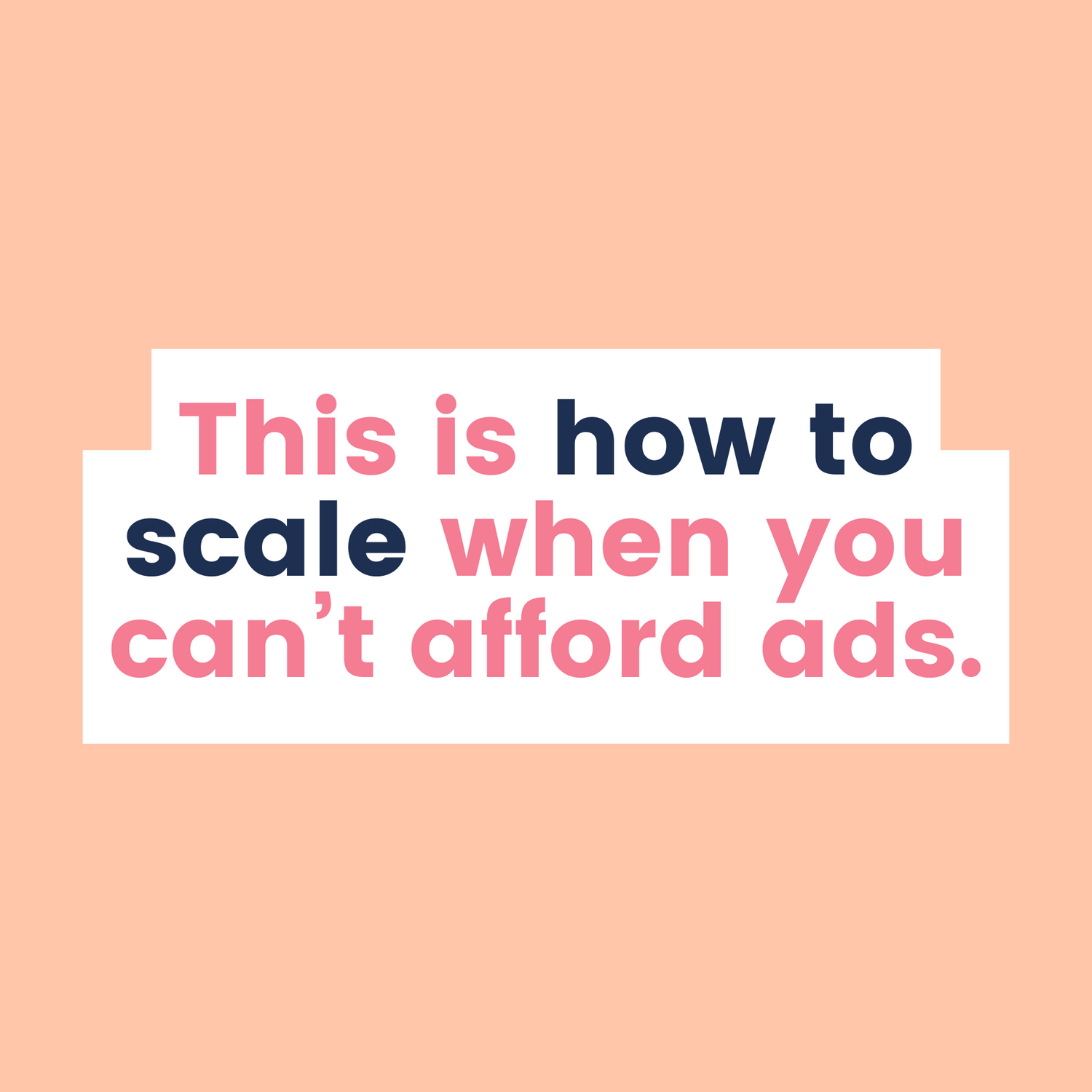 How to scale without ads - The Fashion Advocate Brisbane Australia sustainable fashion expert business mentor strategist consultant
