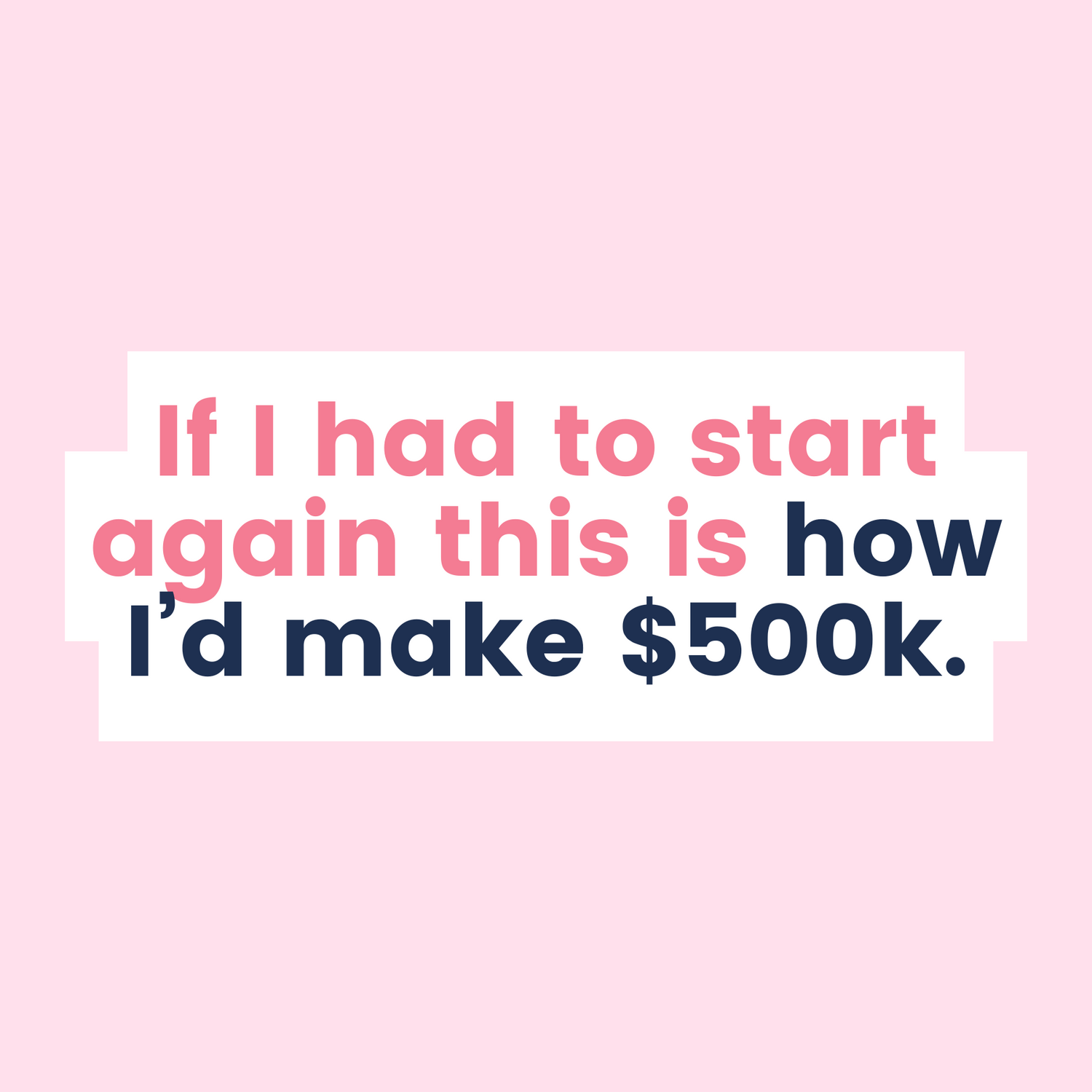 If I had to start from scratch today, here's how I’d make $500k selling slow fashion - The Fashion Advocate - Claire Goldsworthy sustainable fashion business coach mentor course mastermind AUstralia Brisbane
