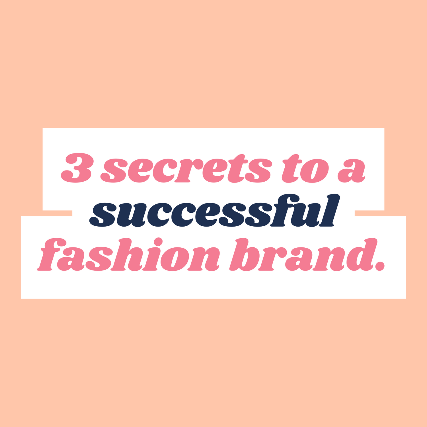 My top 3 secrets to building a successful slow fashion brand ethical sustainable label mentor coach marketing