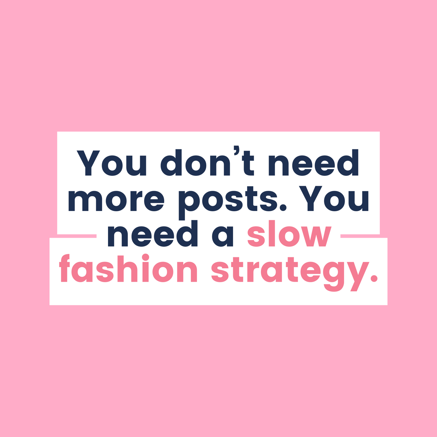 Stop posting and hoping. Use a smarter social media strategy designed for ethical fashion brands - The Fashion Advocate sustainable fashion brand consultant brisbane Australia