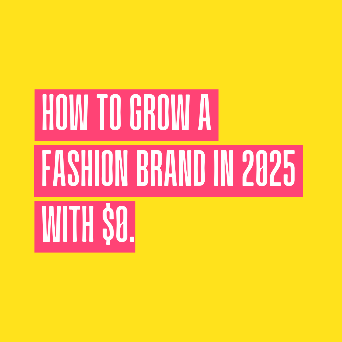 This is how I’d grow a sustainable fashion brand in 2025 with no money - The Fashion Advocate - Claire Goldsworthy slow fashion business mentor coach course