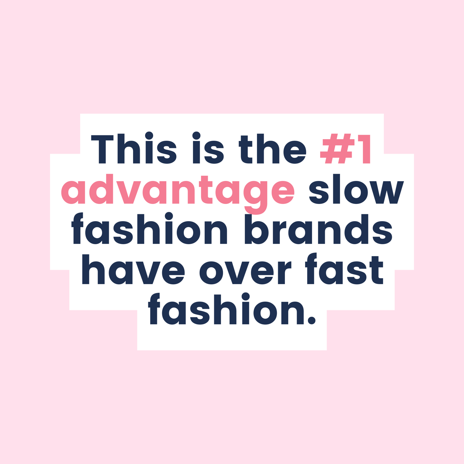 This is the #1 advantage slow fashion brands have over fast fashion - The Fashion Advocate ethical sustainable slow fashion expert industry business coach speaker author