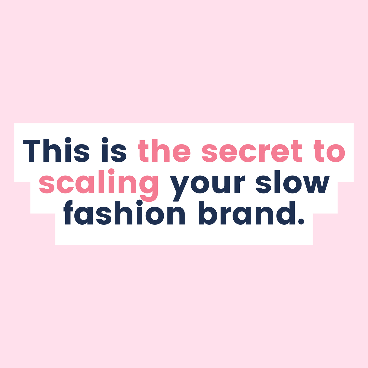 Want to learn how to scale your sustainable fashion label and get stocked all over the world - The Fashion Advocate