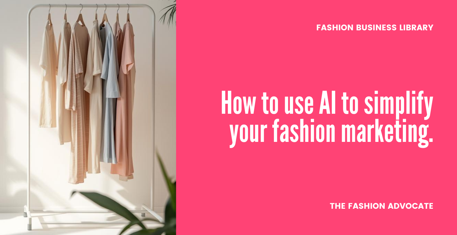 FASHION business library sustainable conscious eco coach mentor program marketing course handmade jewellery bags shoes Australia clothes AI sales strategy