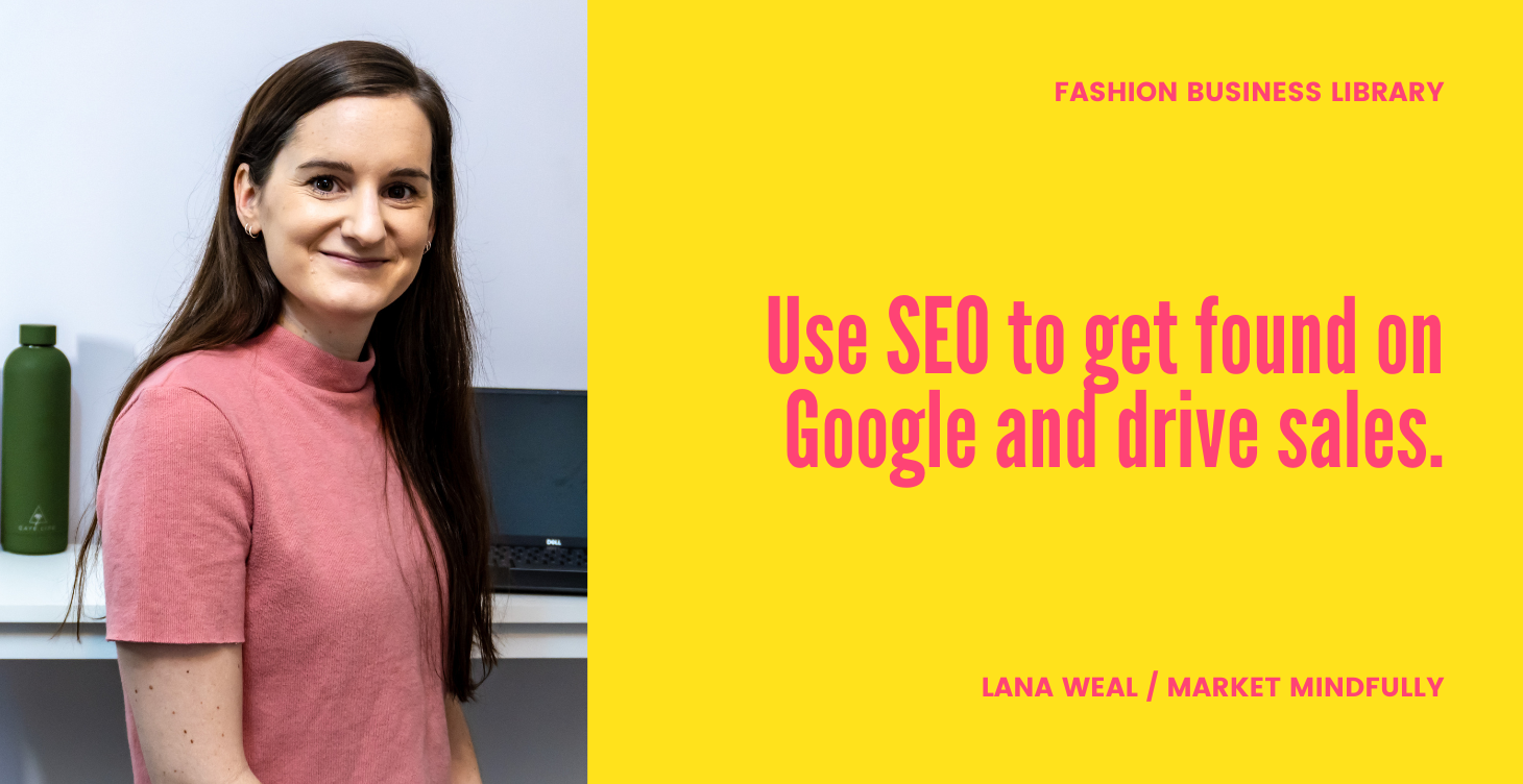 FASHION business library sustainable conscious eco coach mentor program marketing course handmade jewellery bags shoes Australia clothes SEO strategy workshop