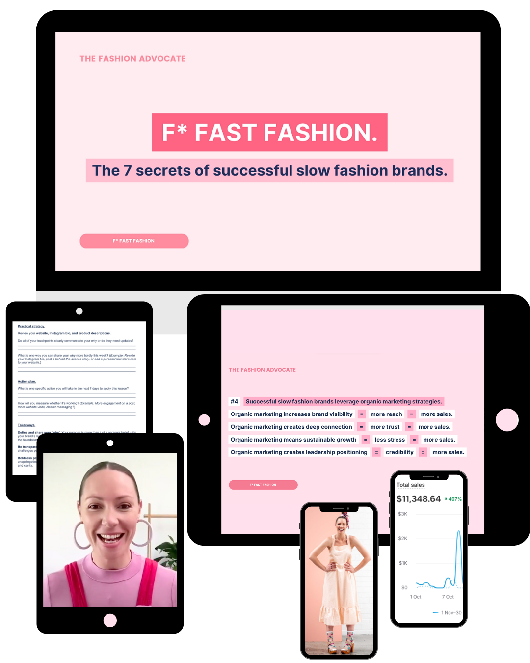 F*ck fast fashion - The 7 secrets of successful slow fashion brands to grow make more sales marketing sustainable fashion label brand expert mentor coach business